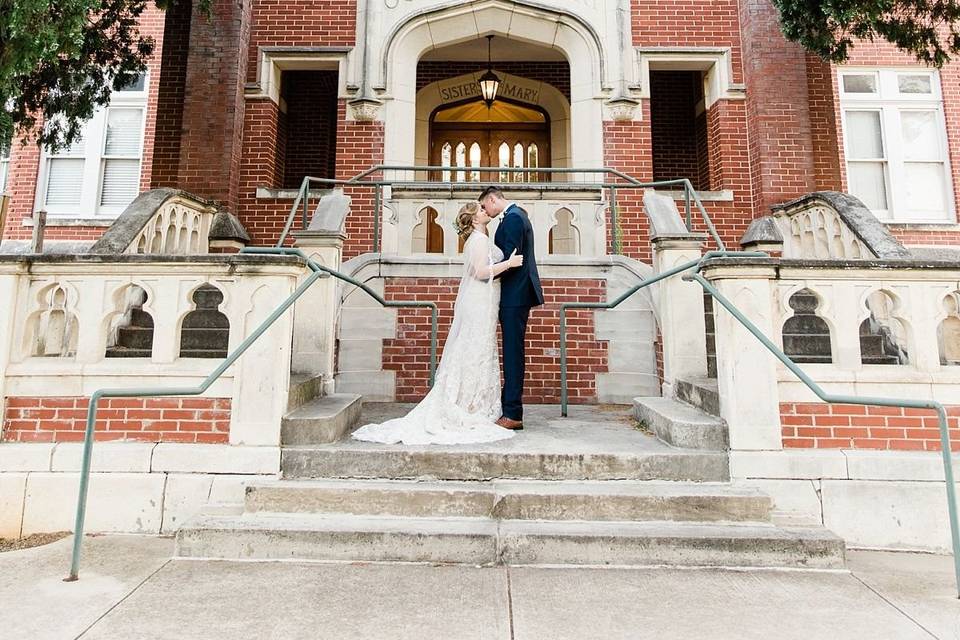 Couple at the entrance