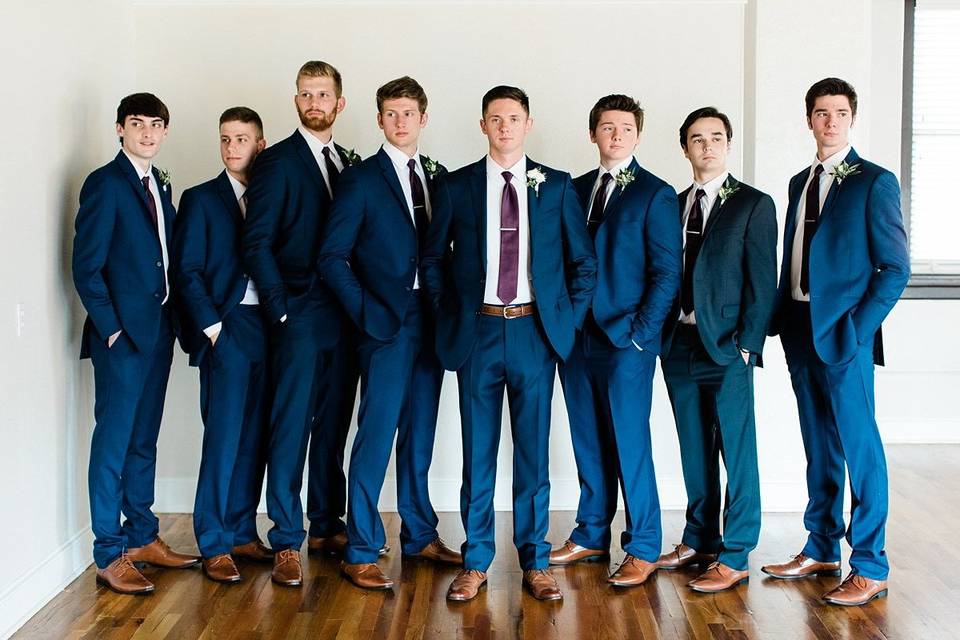 Groom and groomsmen