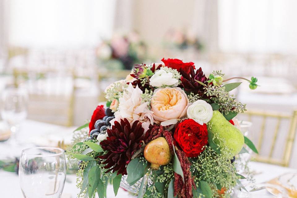 Compote Bowl Arrangement