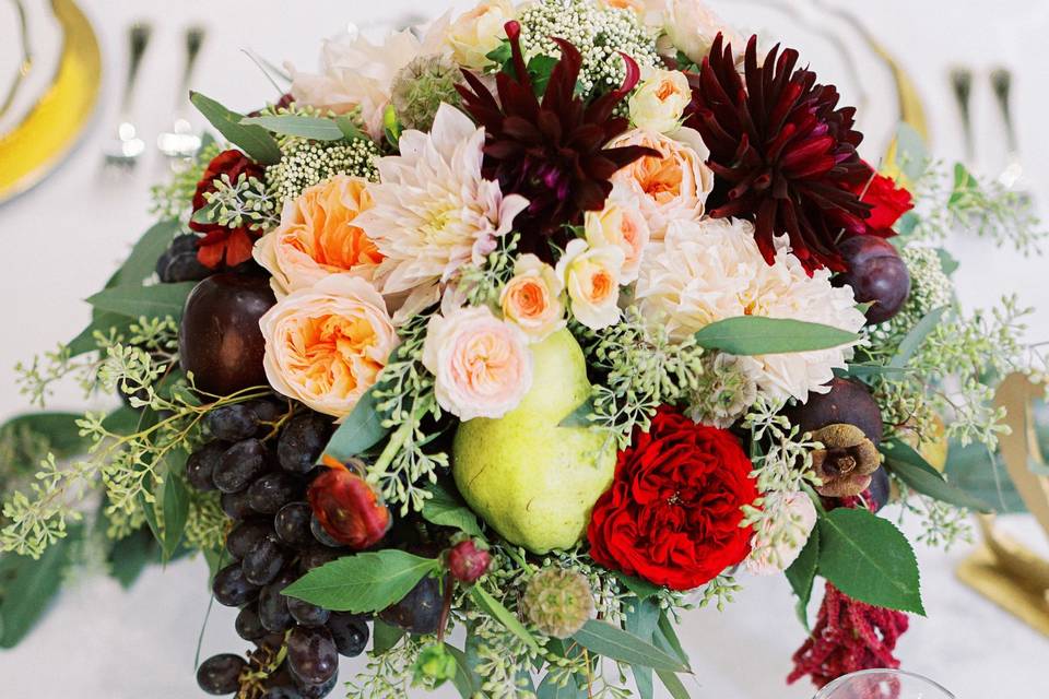 Compote Bowl Arrangement