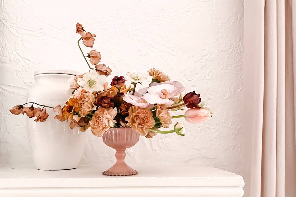 Compote Bowl Arrangement