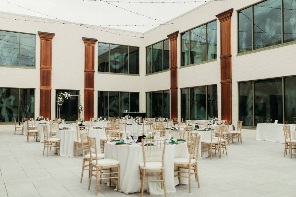 Reception in Gallery Courtyard