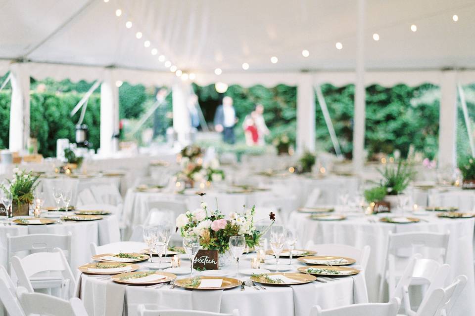 Reception tent