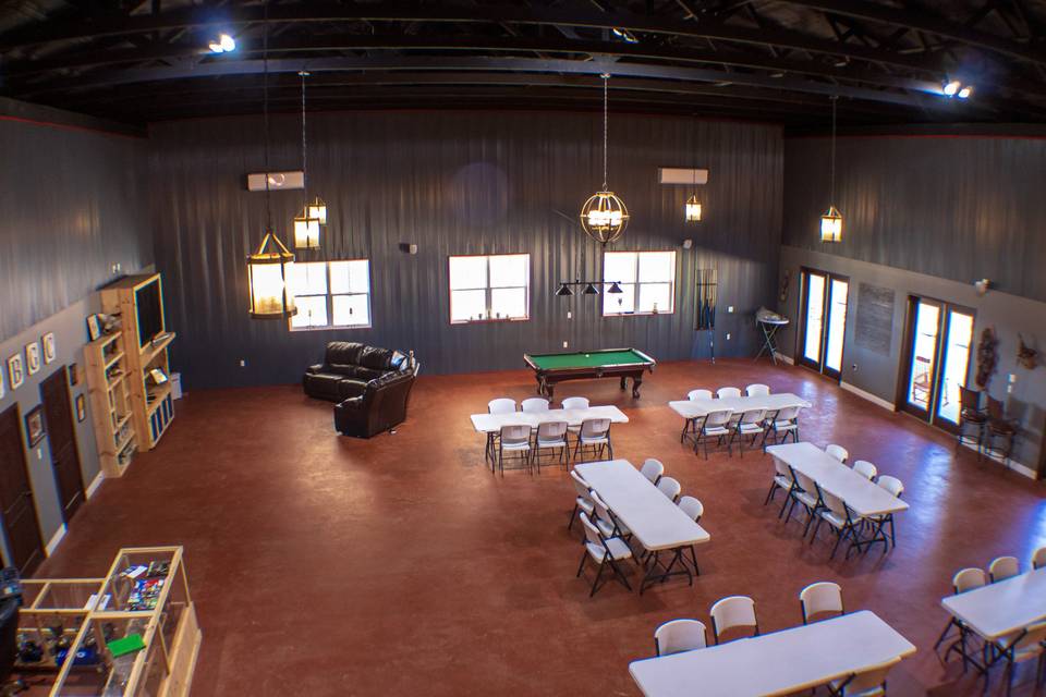 Downstairs venue space