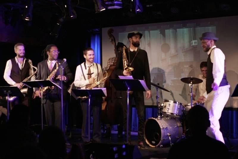 Flagship band with dancers