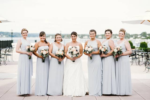 Bride and bridesmaids