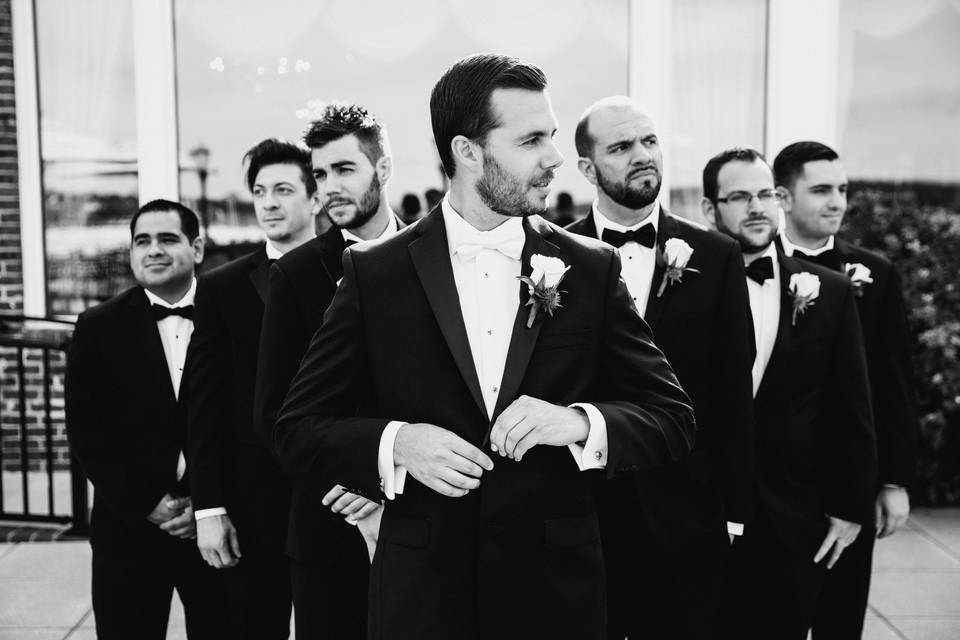 Groom and groomsmen