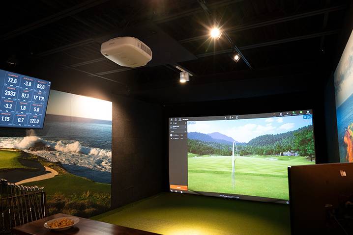Golf Simulator on Site