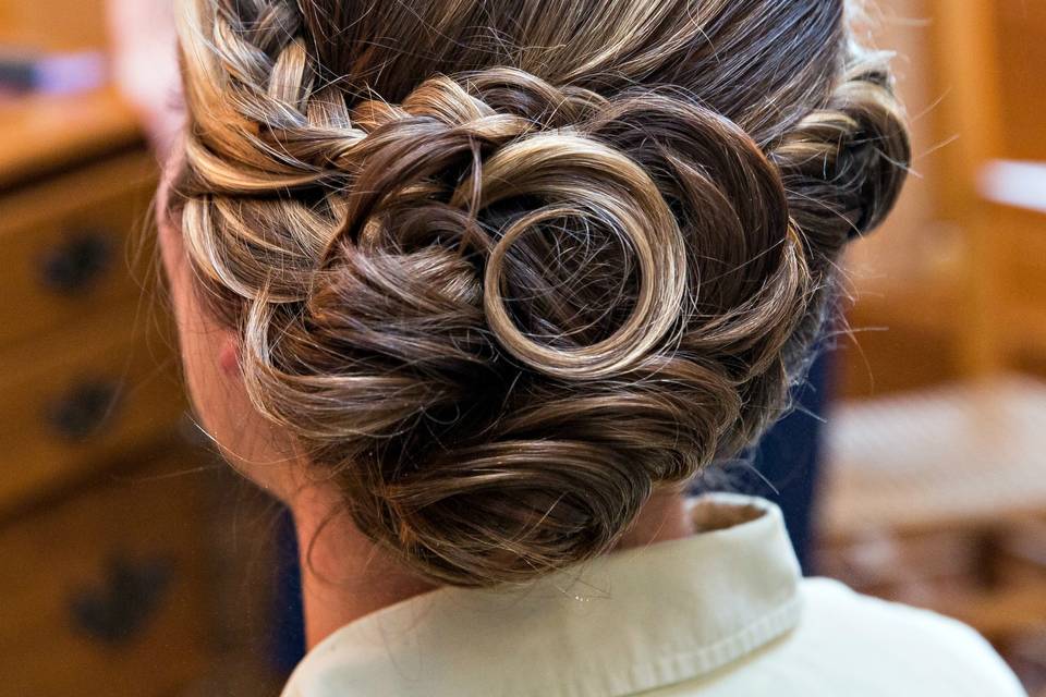 Braided updo