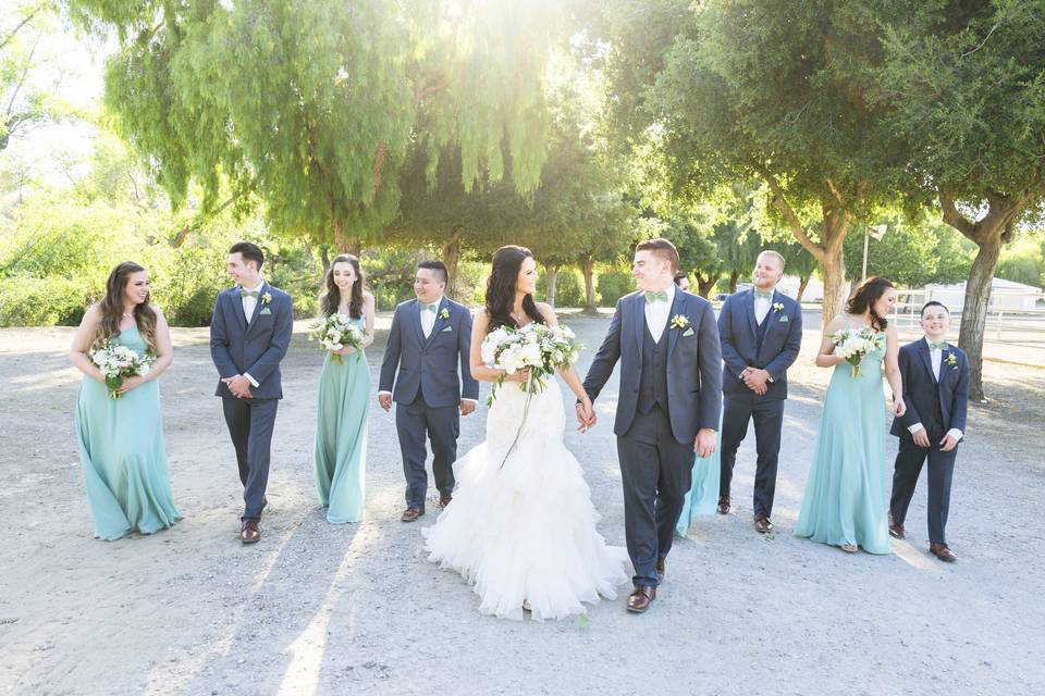 Walking Bridal Party