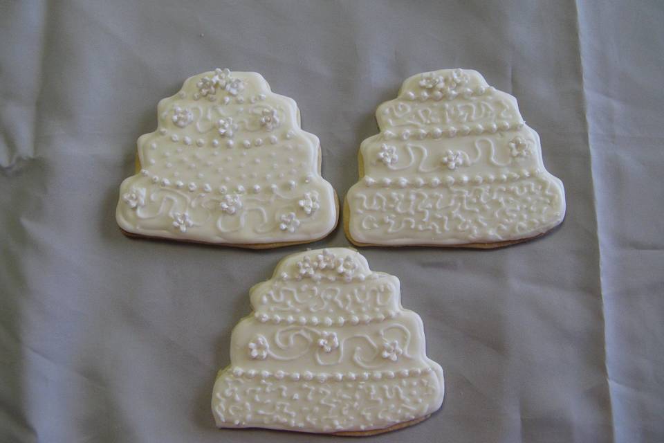 Wedding cake cookies