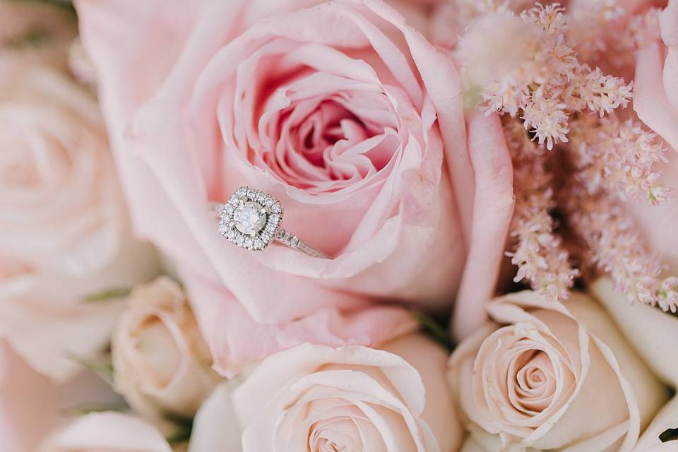 Flowers and ring