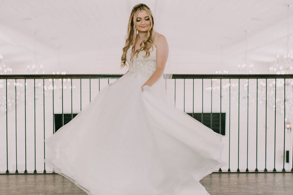 Bride spinning