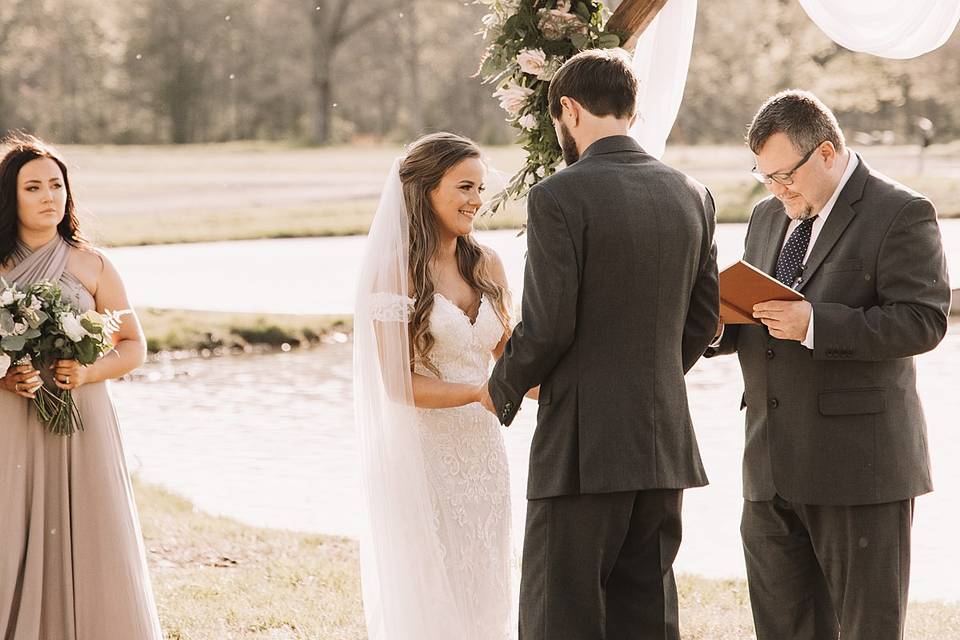 Ceremony in fall