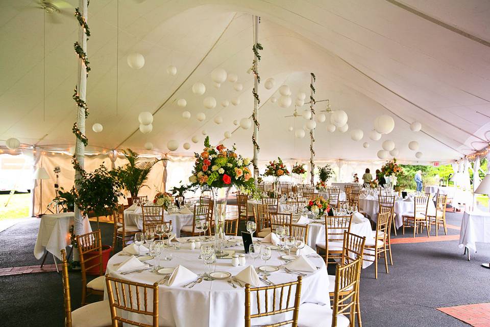 Wedding tent for 150