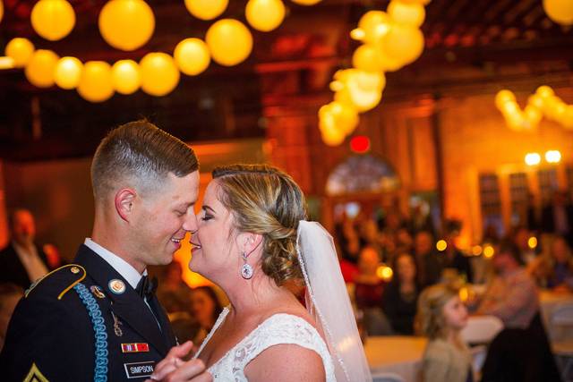 Couple about to kiss