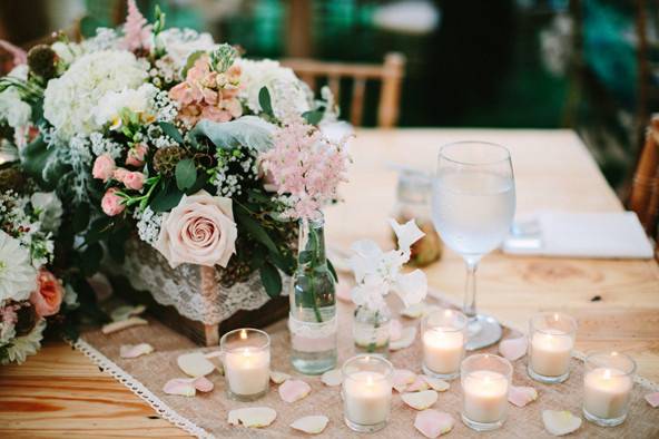 Table with centerpiece