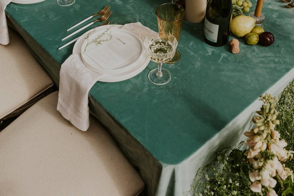 Luxury wedding table scape
