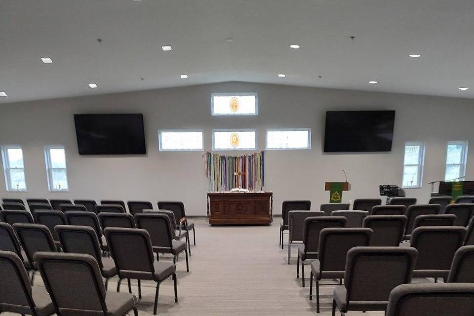 Ceremony setup main hall