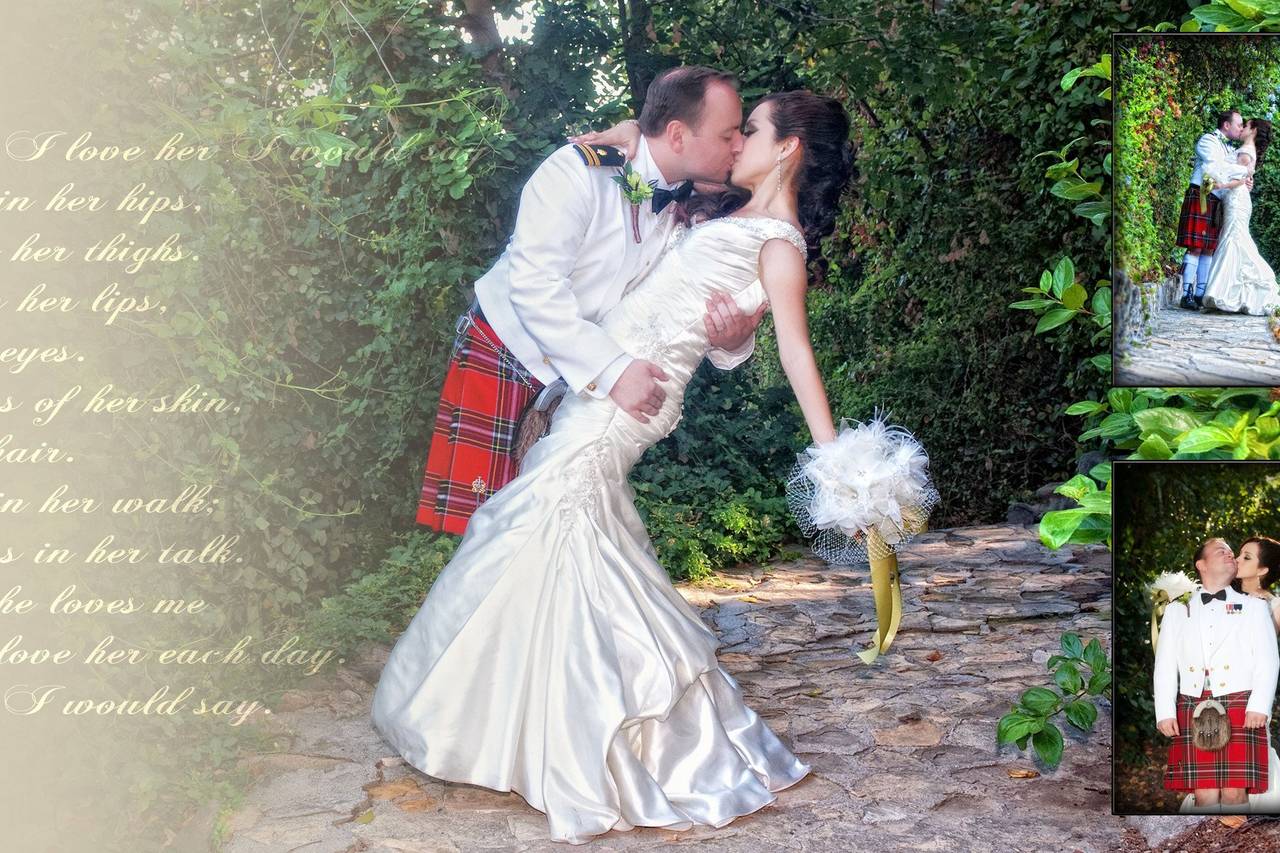 First Kiss Wedding Photos  Eivan's Photography & Video