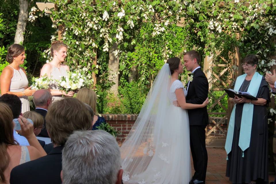 First Married Kiss!