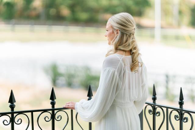 Bride getting ready