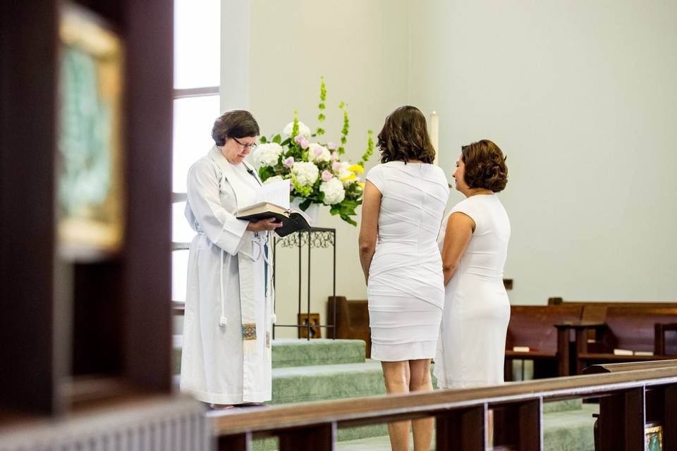 At the Altar. Photo by Susan Delawar