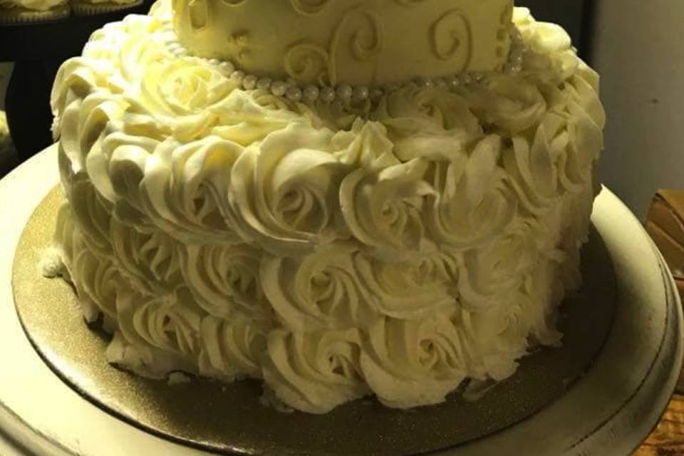 2 Tier Scroll and Rosette