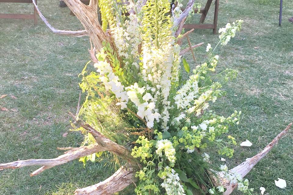 Tall flower arrangement