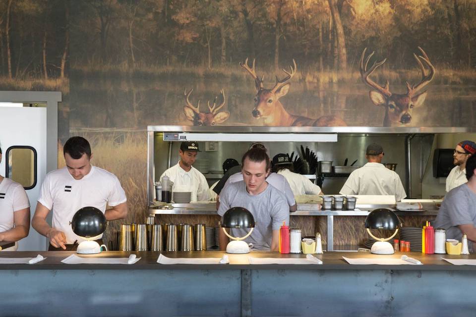 Bar dining area