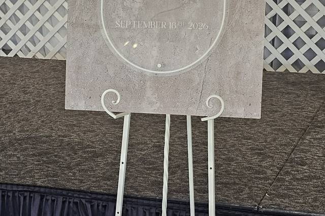 Custom welcome sign