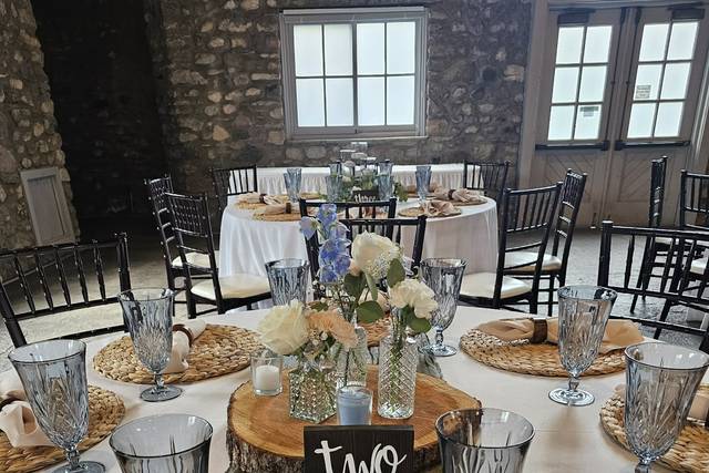 Pastels and a pop of rustic