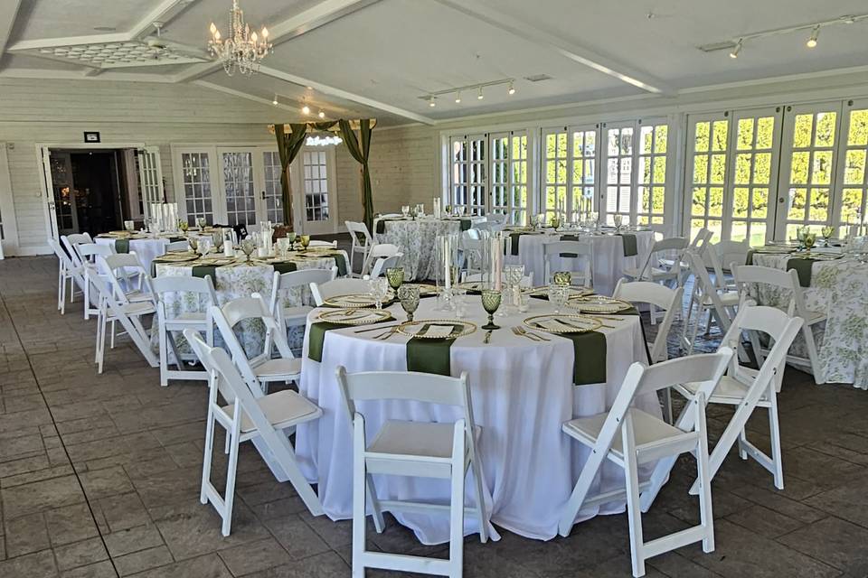 View of guest tables/arbor
