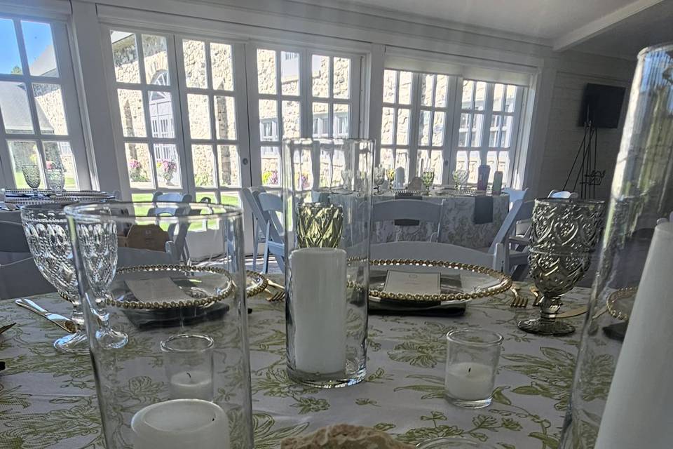 Travertine tile table number