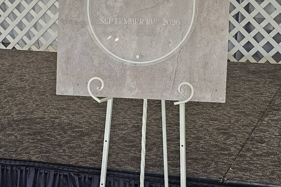 Custom welcome sign