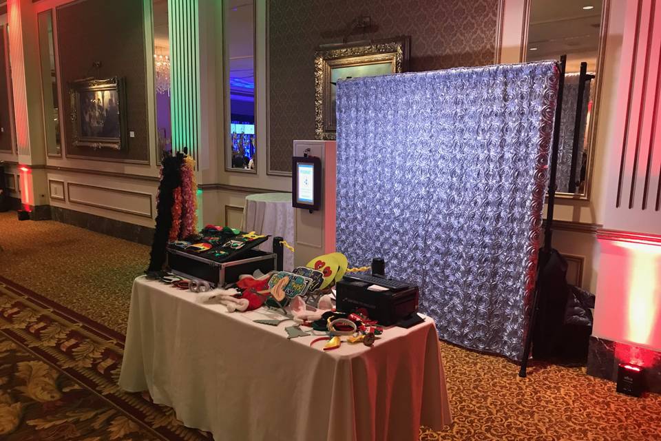 Backdrop and props table