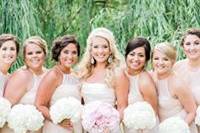 Bride and bridesmaids