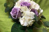 Purple and white bouquet