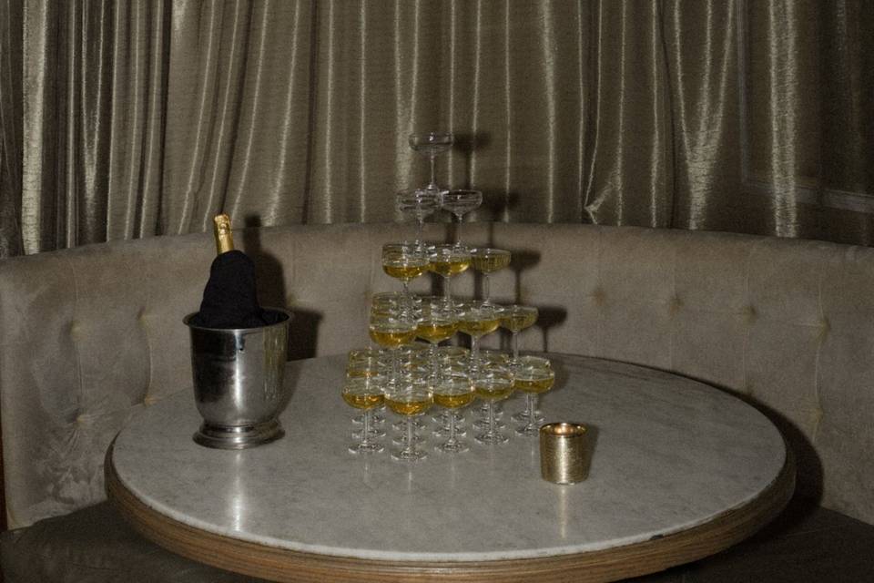 Champagne tower vibes