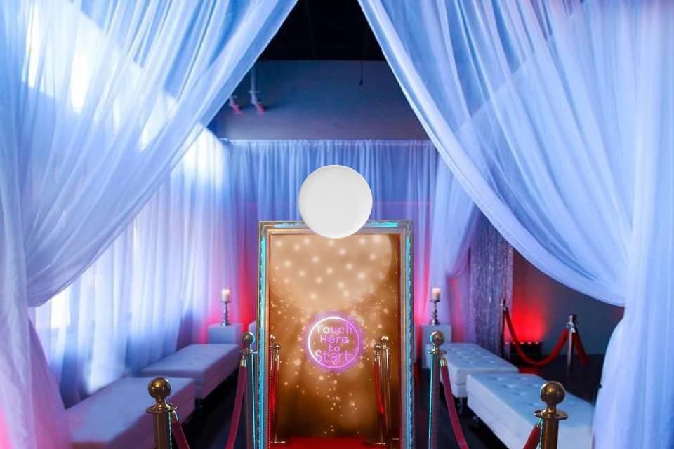 Magic Mirror with red carpet