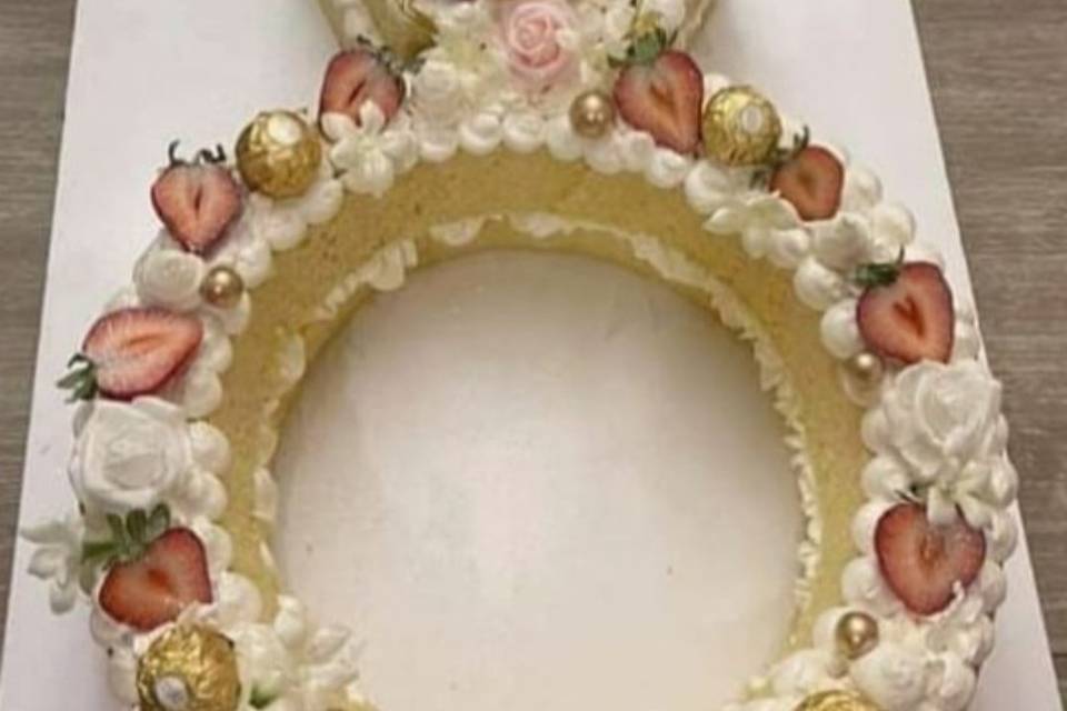 Wedding ring cake