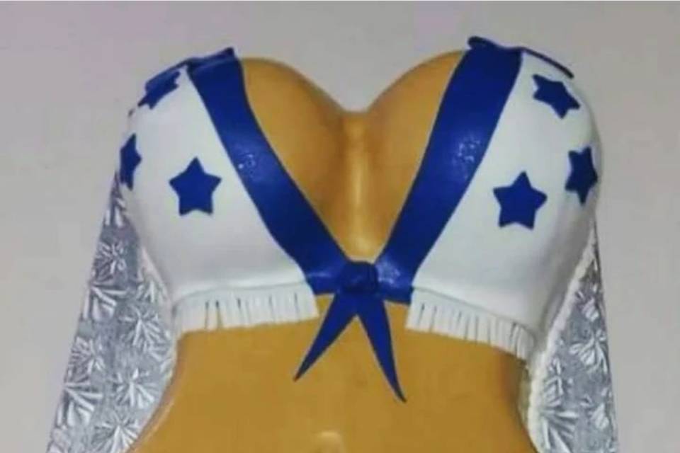 Dallas cheerleader groom cake