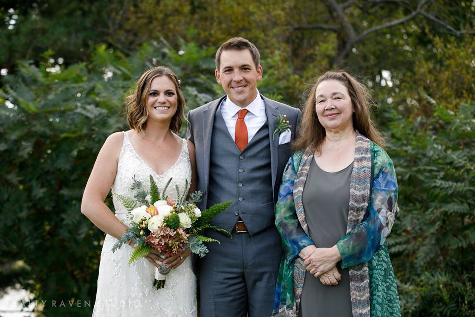 Happy couple with rose