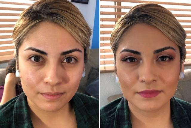 Soft Glam for bridesmaid