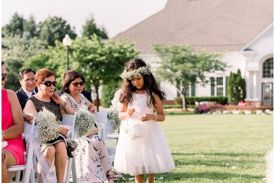 Flower girl crown