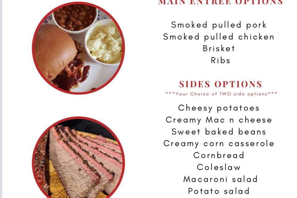 Smoked/BBQ Menu