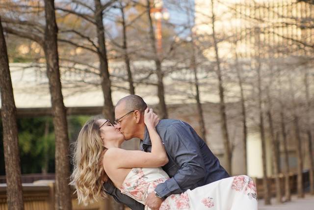 Downtown Houston engagement