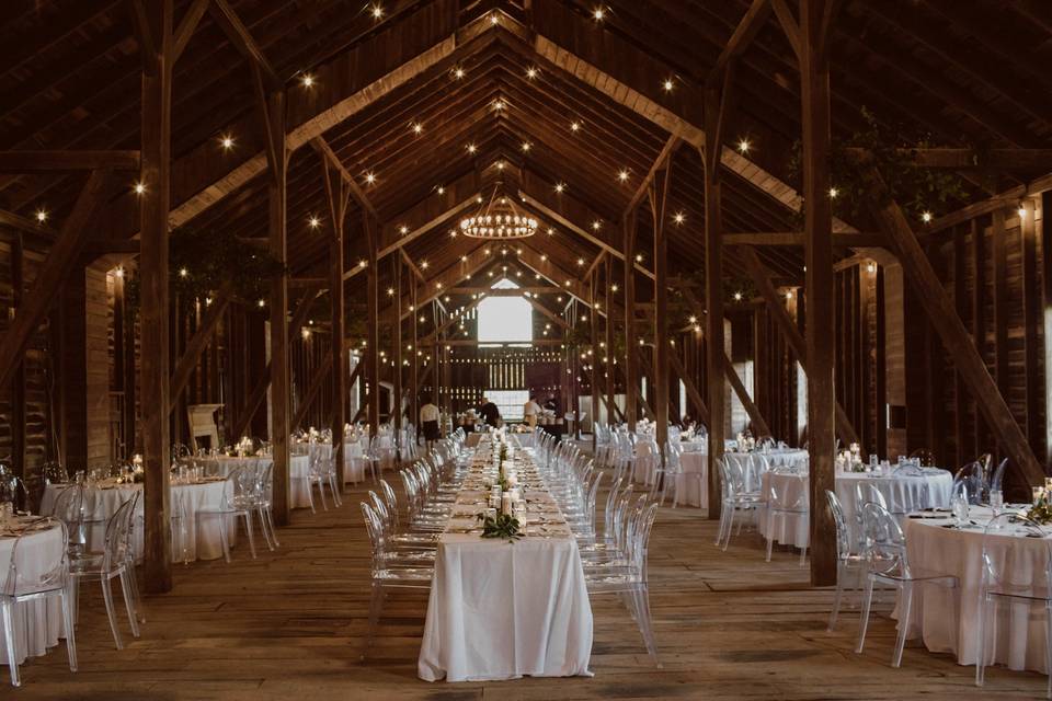 Barn Wedding Reception