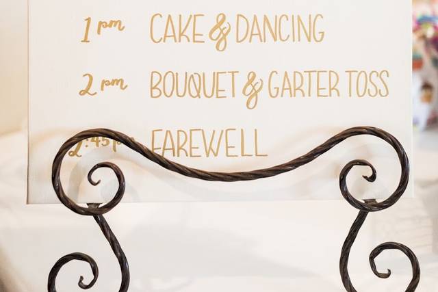 Wedding menu | Sydney bruton photography