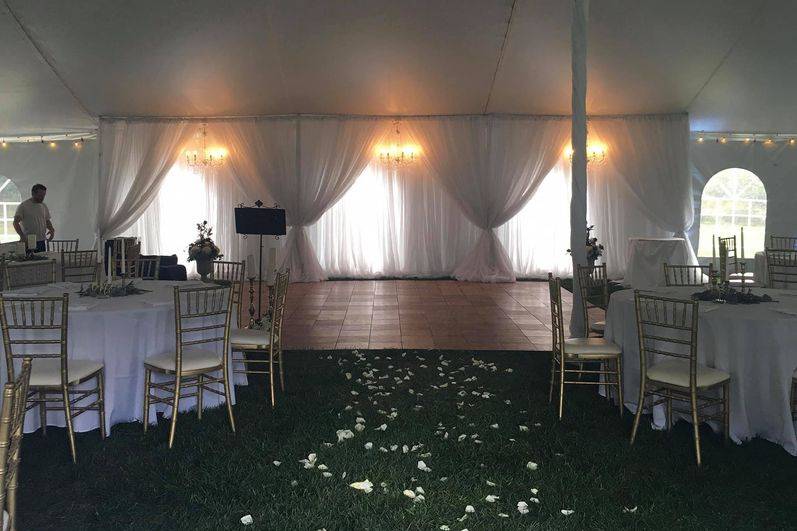 Linens, Chairs & Backdrop